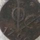 Copper - 1790 Voc Utrecht Us Colonial Era Half Duit (york Penny) 3g - Coin Europe photo 2