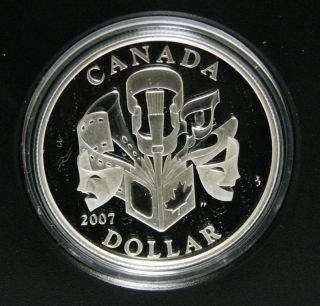2007 Canada Special Edition Proof Sterling Silver $1 Dollar Coin - The Arts photo