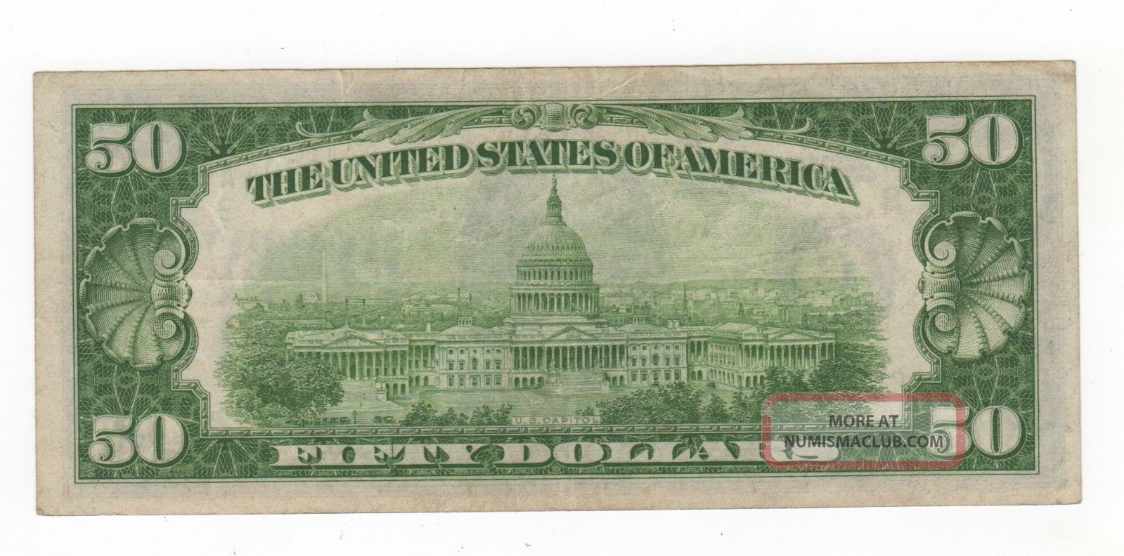 1934 $50 Federal Reserve Note Philadelphia Small Size Notes photo