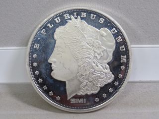Lady Liberty Head E Pluribus Unum / American Eagle.  999 One (1) Oz.  Silver Coin photo