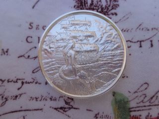 2 Oz.  Siren Ultra High Relief Privateer Round.  999 Fine Silver - Discontinued photo