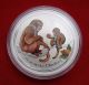 2016 Silver Coin 1 Troy Oz Australia Year Of Monkey Colorized Chinese Lunar Bu Silver photo 2