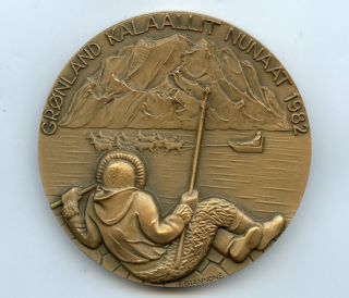 Anders Nyborg Nordic Art Series Medal Danske Rige Greenland 1982 Giannone Box photo