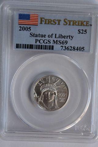2005 Statue Of Liberty Pcgs Ms 69 First Strike photo
