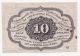 1862 Postage Currency 10 Cent Fractional Currency Bill Paper Money: US photo 1