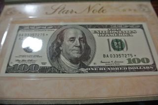 100 Dollar Star Note photo