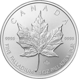 1 Oz 2015 Canadian Maple Leaf Palladium Coin photo