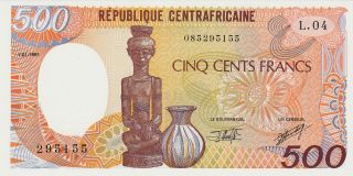 Banque Des E ' Tats Central Africa 500 Francs 1991 Gem Unc photo