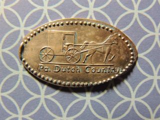 Elongated Penny - Eclm00179z - Pa Dutch County Amish Horse And Buggy photo
