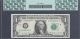 1977 $1 Federal Reserve Note Frn 1909 K Error Board Break On Back Pcgs 65 Ppq Paper Money: US photo 1