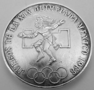 Mexico Old.  720 Silver Coin 25 Pesos 1968 Olympic photo