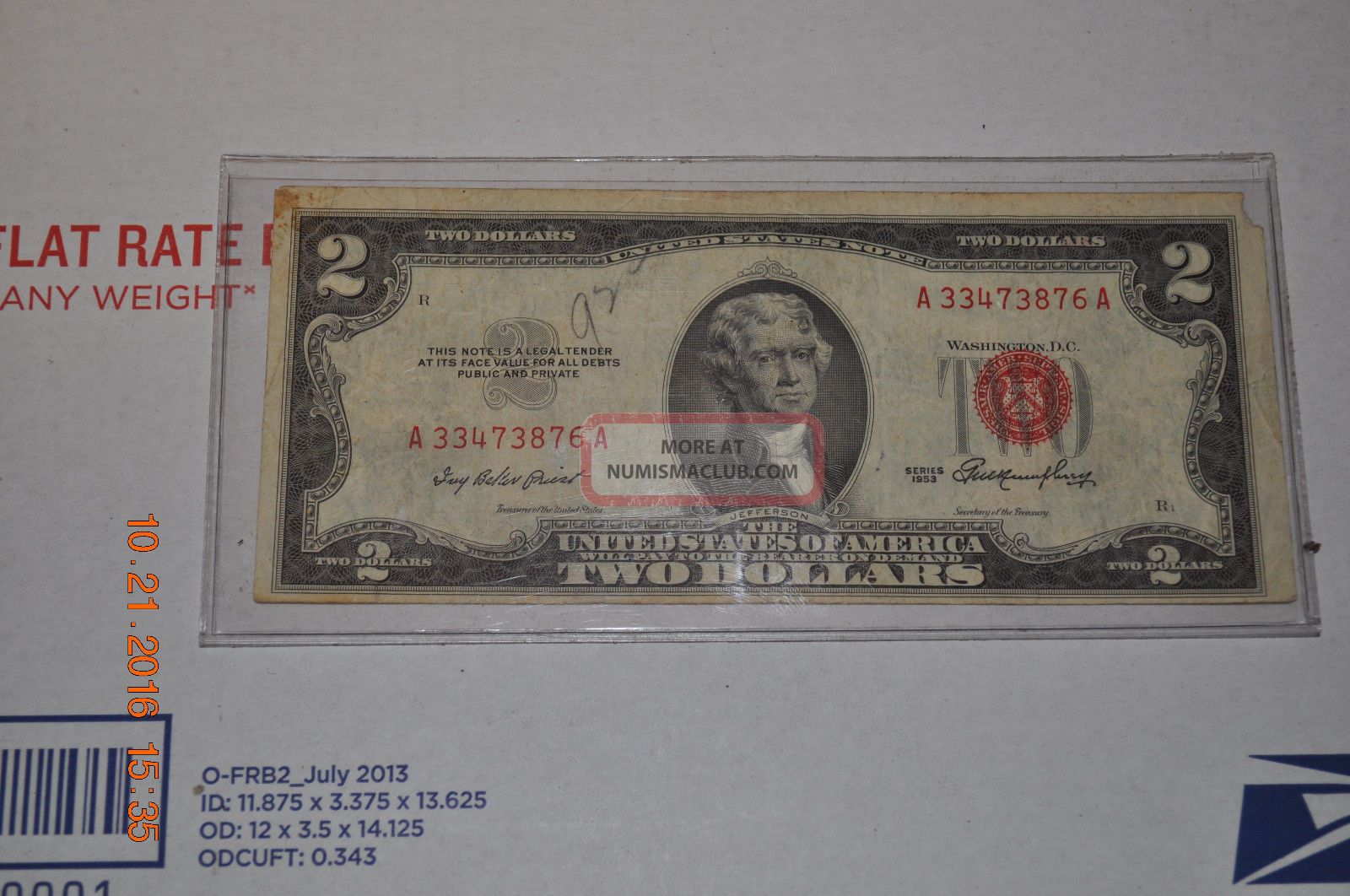 1953 Two Dollar Bills $2 Red Seal United States Note Small Size Notes photo
