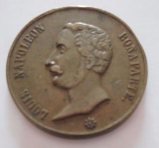 1848 Louis Napoleon Bonaparte Election French Historic Politic Medal photo