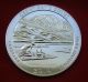 2014 Silver Coin 5 Troy Oz America The Great Sand Dunes Colorado Bu Silver photo 2