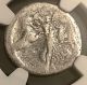Plautius Plancus 47bc Ancient Roman Silver Denarius Ngc Certified Medusa 3.  46g Coins: Ancient photo 2