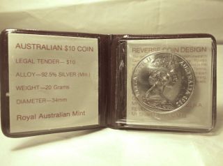1982 $10 Silver Xii Commonwealth Games Brisbane Australian Commemorative Coin photo