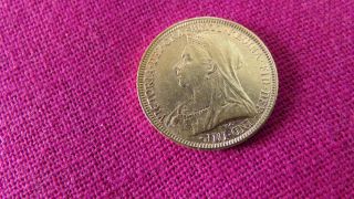 Great Britain Gold Sovereign,  1894 photo