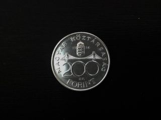 Silver Coin 200 Forint Unc photo
