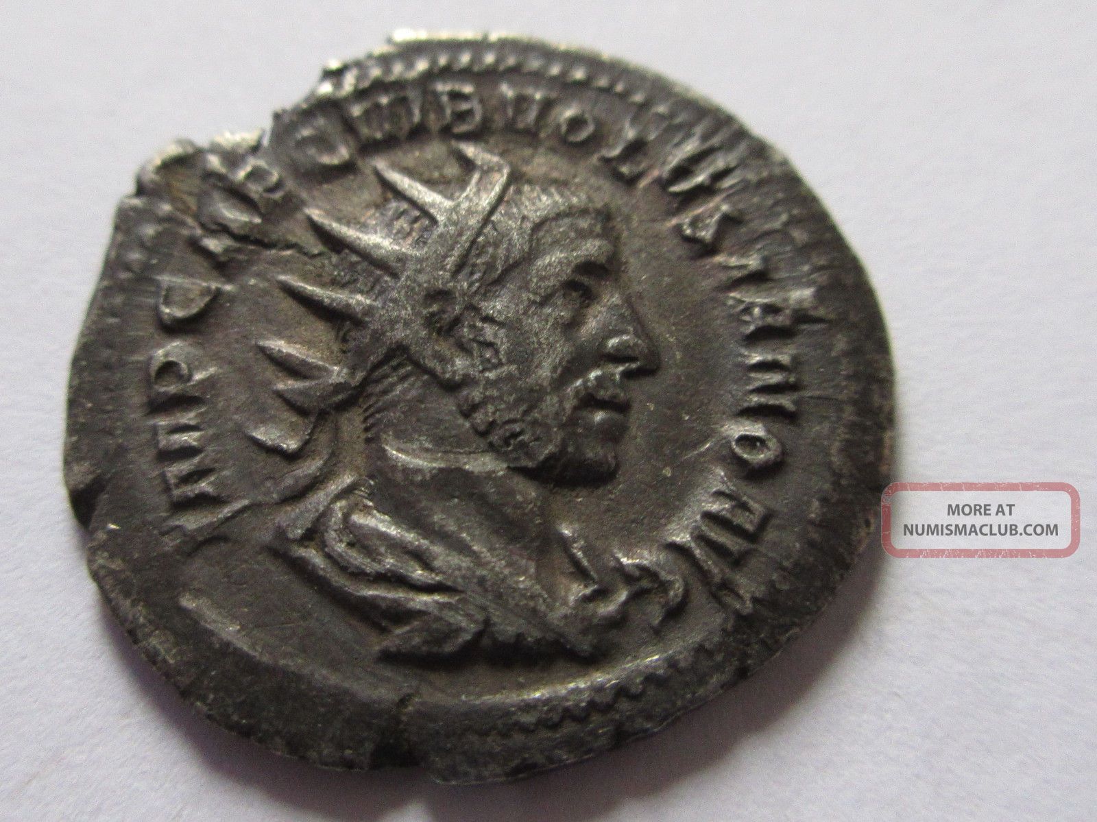 Silver - Antoninian Of Volusianus Rv.  Salus Standing Right Coins: Ancient photo