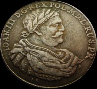 John Iii Sobieski 1696 Thaler Poland Coin photo
