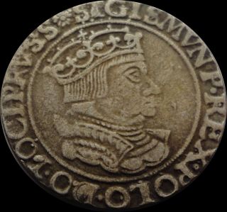 Sigismund I 1535 Thaler 6 Gross Poland Lithuania Coin photo