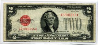 1928a $2.  00 United State Note (ltn) photo
