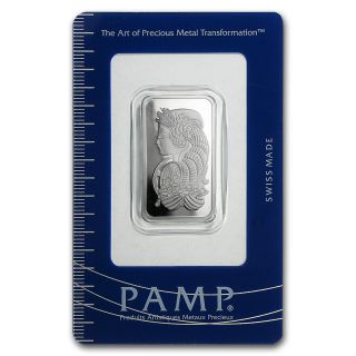 20 Gram Platinum Bar - Pamp Suisse (in Assay) - Sku 96422 photo