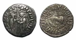 Ec Cilician Armenia,  Hetoum I,  1226 - 1270ad,  Ar Half Tram. photo