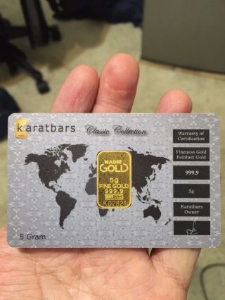 Karatbars 5 Gram Gold Bar photo
