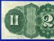 Fr - 42 1869 $2 Treasury Note ( (rainbow))  E3034547 Large Size Notes photo 4