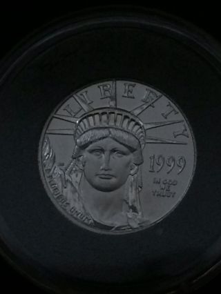 1999 1/10 Oz Platinum American Eagle.  9995 photo