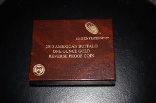 2013 1 Oz Gold American Buffalo Reverse Proof Ngc Pf 70 Coin W Black Retro 100th photo