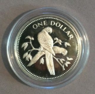 1974 Belize Silver Dollar Proof photo