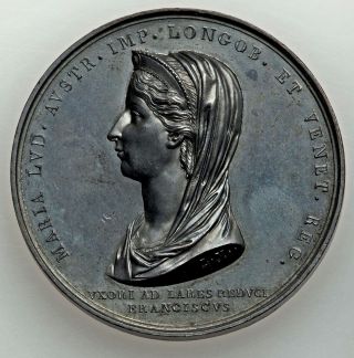 Austria 1816 Empress Maria Louisa Death Medal photo