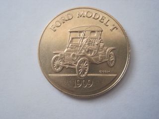 Ford Model T 1909 Antique Car Token Coin Medal photo