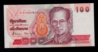 Thailand 100 Baht (1994) Sign.  62 Pick 97 Unc Banknote. photo
