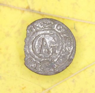 Sweden Medieval Silver King Coin.  Gustav Adolf Solidus. photo