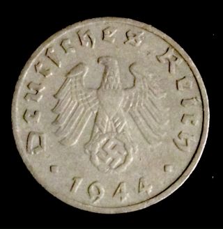 The Rare 1944 - B Ww2 Coin Artifact Hitler Ww2 Germany Us Gold Antique Wheat Penny photo