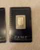 5 Gram Platinum Bar Pamp Suisse Bullion In Assay Card.  9995 Fine Platinum photo 9
