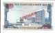 Hong Kong,  The Chartered Bank - $50,  Nd (1970 - 75).  Prefix A.  Specimen.  Cu.  Rare. Asia photo 1