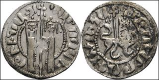 A31: Medieval:crusaders : Cilician Armenia - Hetoum - 1226 - 1270 Silver Hammered Coin photo