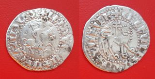 H28 Medieval Crusaders Cilician Armenia Levon Ii 1270 - 1289 Ad.  Silver Coin photo