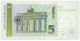 Unified Germany Banknote 5 Marks 1991 P - 37 Unc Bettina Von Amin Brandenburg Europe photo 2