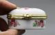 59mm Chinese Colour Porcelain Flos Rosae Rugosae Leaf Fashion Jewel Jewelry Box Coins: Ancient photo 2