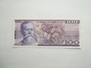 Mexico 1979 100 Pesos World Banknote Unc photo