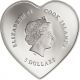 2017 Valentine ' S Day.  999 Proof Silver Coin $5 Cook Islands Australia & Oceania photo 1