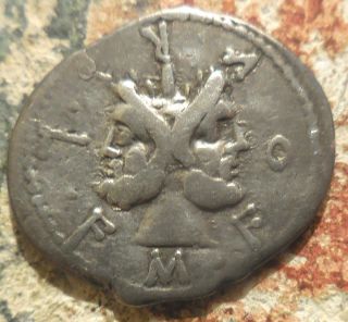 Roman Republic Silver Denarius M Furius Lf Philus 119bc Defeat Of The Allobroges photo