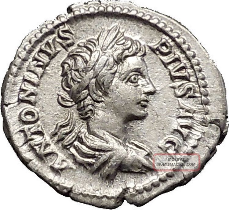 Caracalla 201ad Rome Silver Ancient Roman Coin Nike Victory Cult I51139 Coins: Ancient photo