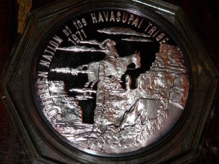 Sovereign Nation Of The Havasupai Tribe 1971.  999 Fine Silver Franklin photo