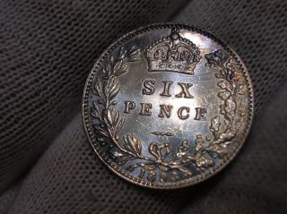 1893 Great Britain Silver Six Pence photo
